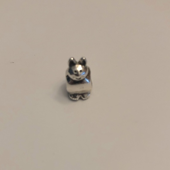 Pandora Cat Kitty Sterling Silver 925 Charm Bead Retired Version - Picture 3 of 4